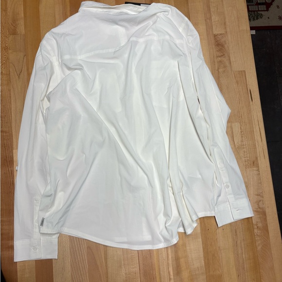 Eddie Bauer White Casual Button Down Shirt NWT - Picture 4 of 8